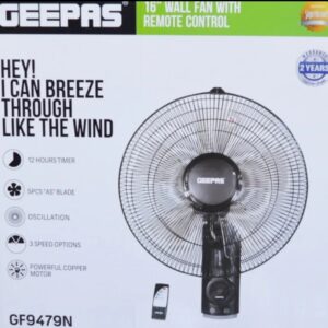 پنکه دیواری کنترل دار جیپاس مدل GF9479N